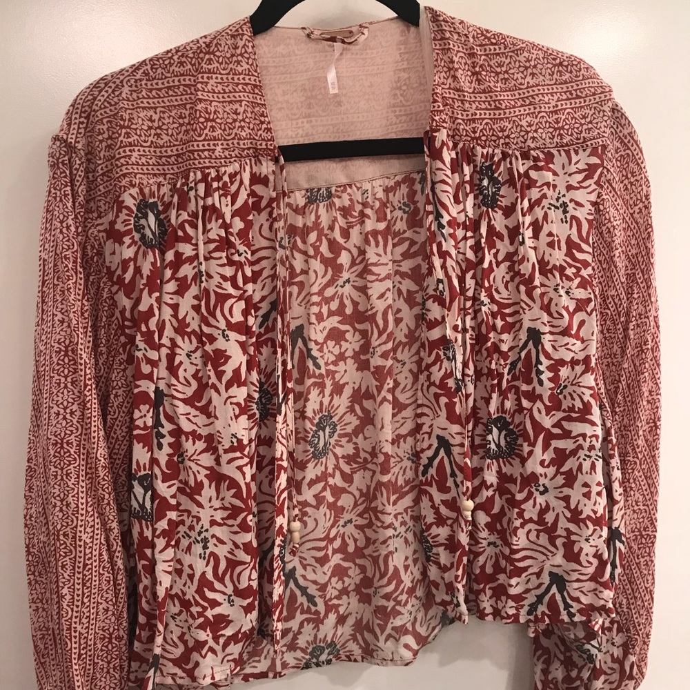 Free People crop kimono